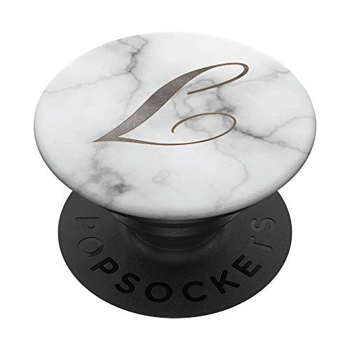 Gray Watercolor Monogram Initial Letter L PopSockets Grip and Stand for Phones and Tablets
