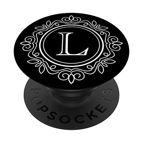 Initial L, Letter L, Monogrammed Gifts for Women  and  Girls PopSockets PopGrip: Swappable Grip for Phones  and  Tablets