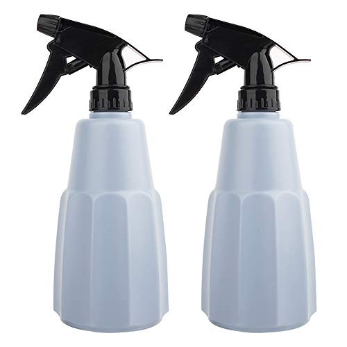 Plastic Spray Bottles, 17oz Plant Mister Refillable Empty Container Leak Proof Adjustable Nozzle Squirt Bottle for Cleaning Solution Hair Pet Flowers Plants Garden, 2 Pack Blue
