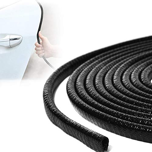 Tintvent Rubber Car Door Edge Guards,32ft(10M) U Shape Edge Trim Seal Car Door Protectors Edge Fit for Most Car,Black