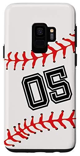 Galaxy S9 Baseball Player  05 Back No 05 Baseball Jersey Number Gift Case