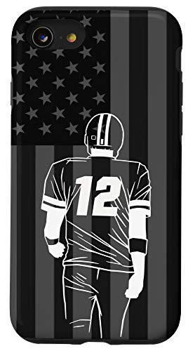 iPhone SE (2020) / 7 / 8 American Football Player Number 12 Case