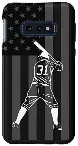 Galaxy S10e Baseball Softball Player Number 31 Case