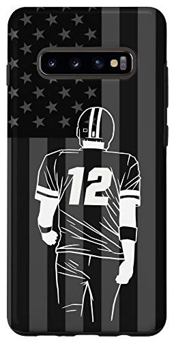 Galaxy S10Plus American Football Player Number 12 Case