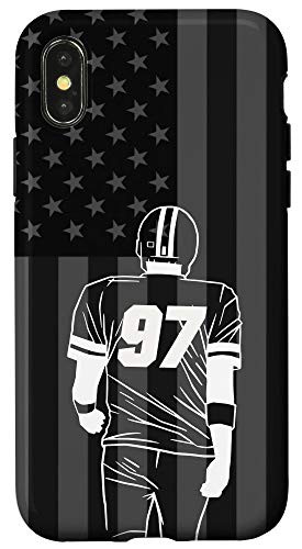 iPhone X/XS American Football Player Number 97 Case