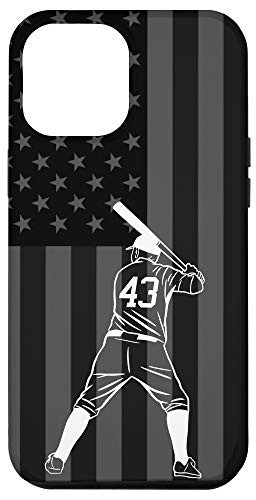 iPhone 12 Pro Max Baseball Softball Player Number 43 Case