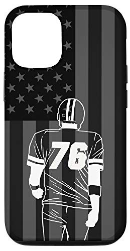 iPhone 12/12 Pro American Football Player Number 76 Case