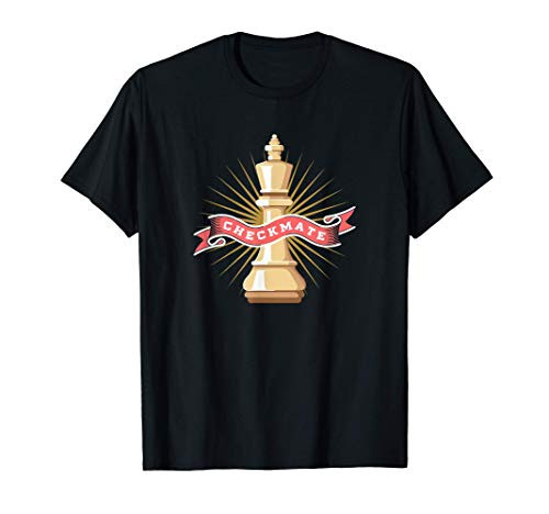 Checkmate - Vintage Chess Board Game King Queen Grandmaster T-Shirt
