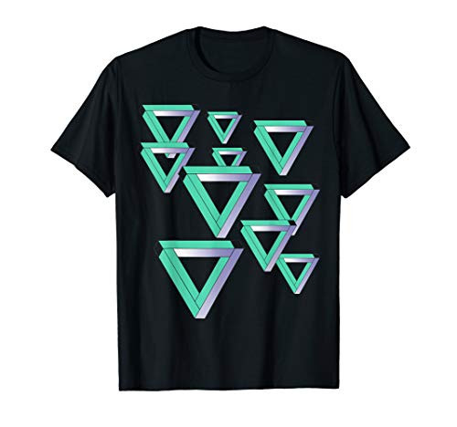 Funny Sheldon Nerdy Penrose Triangles Optical Illusion Geek T-Shirt