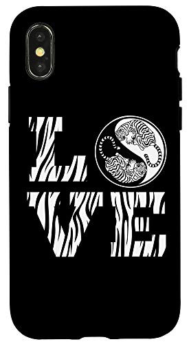 iPhone X/XS Ying Yang Chinese China Tiger L O V E Love Case