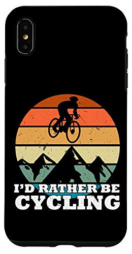 iPhone XS Max I'd rather be cycling - Cyclist Mountain Bike Mountainbike Case