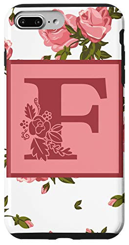 iPhone 7 Plus/8 Plus Floral Alphabet Letter Gift - First Name with F Flower Case