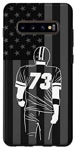 Galaxy S10Plus American Football Player Number 73 Case