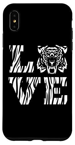 iPhone XS Max White Tiger L O V E Love Case