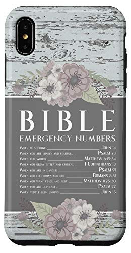 iPhone XS Max Bible Emergency Numbers Cell Phone Case