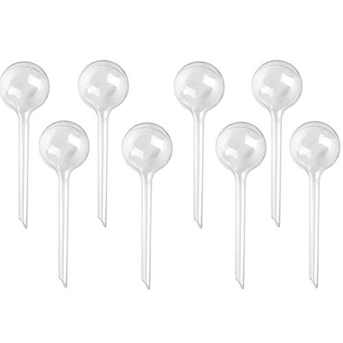 8 Pcs Plant Watering Bulbs Self-Watering Globes Flower Automatic Watering Device,Houseplant Plant Pot Aqua Bulbs Balls,Garden Waterer, Drip Irrigation Device Self Watering System Clear Watering Stakes
