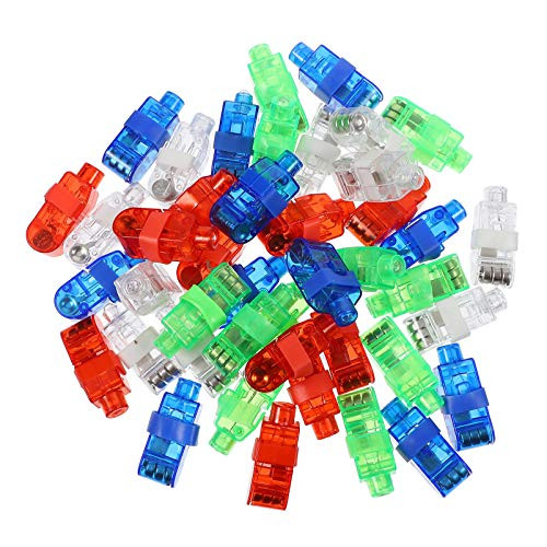 WINOMO 44Pcs LED Finger Lights Flashing Light Up Rings Bulk Party Favors Glow in The Dark Party Supplies for Kids and Adults WINOMO 44Pcs LED Finger Lights Flashing Light Up Rings Bulk Party Favors Glow in The Dark Party Supplies for Kids and Adults