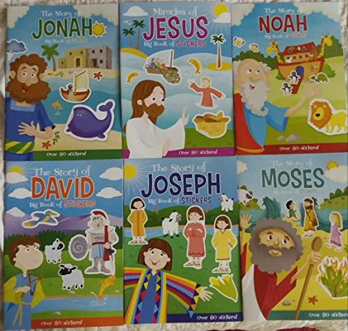 Greenbrier Six (6) Christian Based Sticker and Activity Book: Noah, Creation, Joseph, Mary and Joseph, David, and Jesus Greenbrier Six (6) Christian Based Sticker and Activity Book: Noah, Creation, Joseph, Mary and Joseph, David, and Jesus
