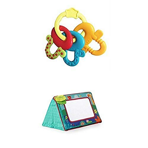 Bright Starts License to Drool Teether  and  Bright Starts Sit and See Floor Mirror, Safari
