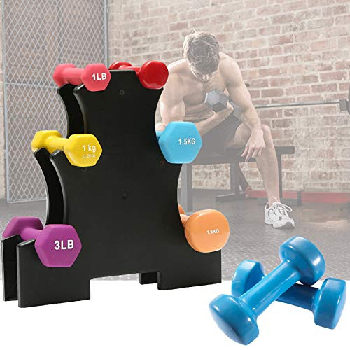 Dumbbell Rack Weight Tree Rack, 3 Tier Dumbbell Set with Rack Dumbbell Rack Stand Hand Weight Rack Household Dumbbell Tree Rack Dumbbell Bracket Free Weight Stand Weight Holder Rack for Dumbbells