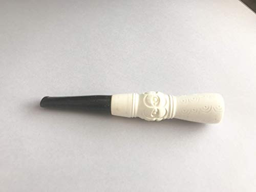 Handcrafted White Meerschaum Mini Cigarette Holder, Hand Carved by Handmade Studio