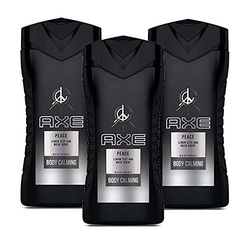 AXE Body Wash Peace, Lemon Zest and Musk Scent - 40.5 FL Oz - 3 Pack x 13.5 Fl Oz / 400 mL Each