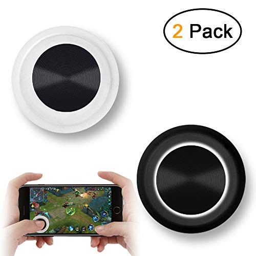 Vakili Mobile Phone Game Joystick Game Control Touch Screen Joypad Game Controller for iPad iPhone Android Mobile Tablet Smart Phone Joystick Touch Screen Joypad Tablet Funny Game Controller 2PACK