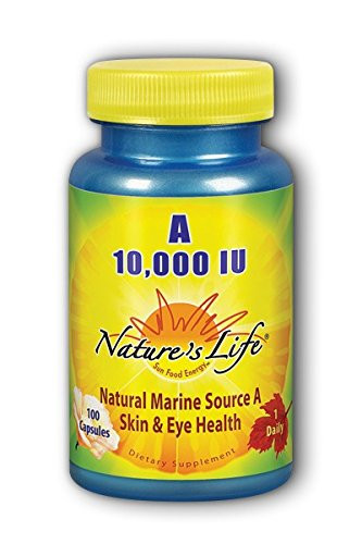 Vitamin A 10,000 IU Nature's Life 100 Softgel