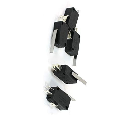 Aexit 5 PCS Industrial Switches SPDT 1NO 1NC Short Hinge Lever Actuator Momentary Micro Switches Micro Switch