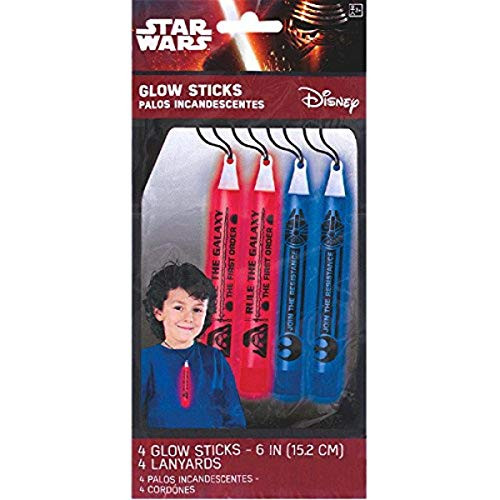 Star Wars Episode VII Printed Glow Lanyards, Party Favor, 48 Ct.