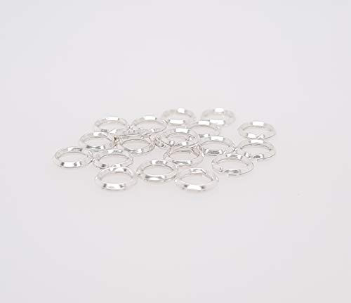 20pcs Sterling Silver Round Split Ring 5.2mm Heavy Weight Jump Ring Connector for Charms and Jewelry Finding by CRAFT WIRE