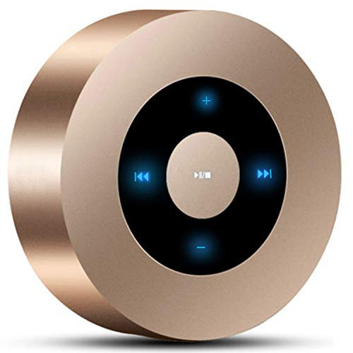 -LED Touch Design- Bluetooth Speaker, suneast Portable Wireless Speakers with HD Sound / 12-Hour Playtime/Bluetooth 4.1 / Micro SD Support, for iPhone/ipad/Samsung/Tablet/Laptop/Echo dot (Gold)