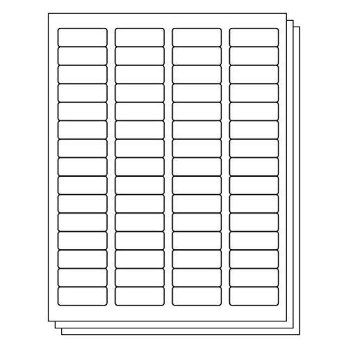 1-3/4 x 2/3 inch Return Address Labels - 60 Labels Per Sheet, 3000 Labels, 50 Sheets for Inkjet  and  Laser Printers