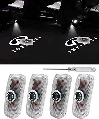 KENPENRI Car Door Projector Light - Welcome Laser Projector Courtesy Step Lights Compatible with Infiniti(4-Pack)