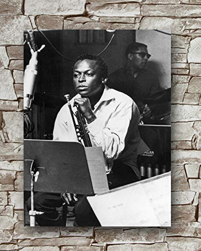 Zero.o Miles Davis Poster Standard Size - 18-Inches by 24-Inches - Iconic Jazz Musician Miles Davis Posters Wall Poster Print