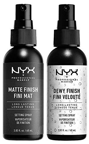 NYX PROFESSIONAL MAKEUP Make Up Setting Spray Matte Finish Bundle with Dewy Finish - Combo