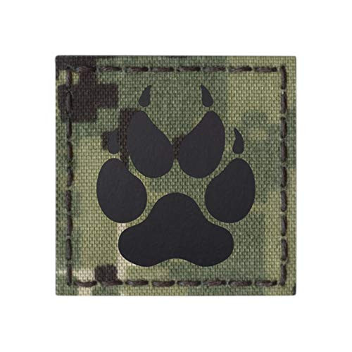 AOR2 IR K9 Dog Handler Paw K-9 2x2 NWU Type III Tactical Morale Hook-and-Loop Patch
