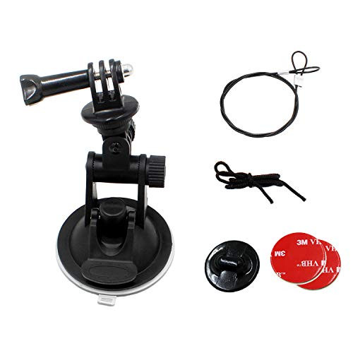 AEBTYKJ Suction Cup for Gopro Mount Car Windshield Window Vehicle Boat Camera Holder for Gopro Suction Cup Mount gopro Windshield Mount Hero2/3 Hero3+/4/5/6 and Other Sports Cameras
