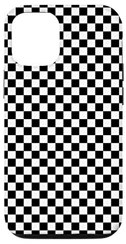 iPhone 12/12 Pro Checkered Black Checkerboard Pattern Phone Case