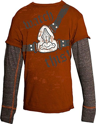 Warrior Poet Watch This Long-Sleeved Boy's T-Shirt (L)