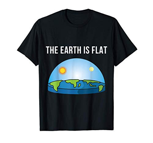The Earth Is Flat - Flat Earth Society Earth Map T-Shirt