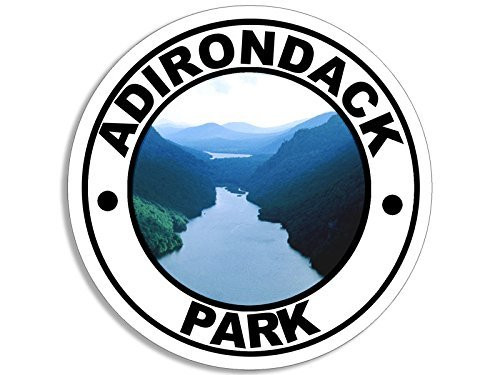 American Vinyl Round Adirondack Park Sticker (New York rv Hike Hiking ny)