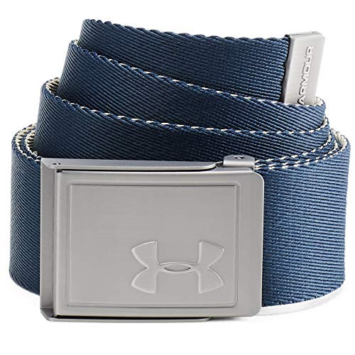 Under Armour Men's Webbing Belt 2.0 , Academy Blue (408)/City Khaki , One Size Fits All