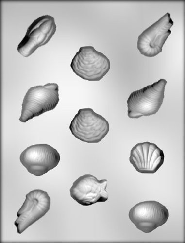 CK Products Assorted Deep Seashells Chocolate Mold