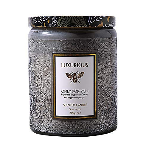 TANSHINE Scented Candles Natural Soy Wax Aromatherapy Jar Candle 15.8 oz 40-Hour Burn Time Orchid TANSHINE Scented Candles Natural Soy Wax Aromatherapy Jar Candle 15.8 oz 40-Hour Burn Time Orchid