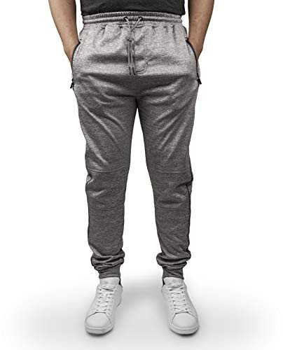 Burnside Men's Swift Performance Fleece Jogger (XXX-L Heather Grey)