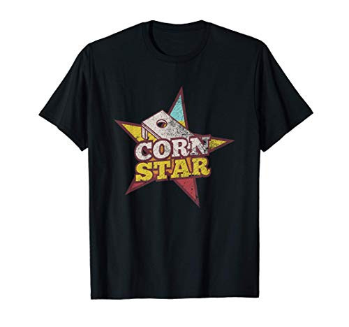 Funny Cornhole Corn Star T Shirt, Bags, Boards  and  Beer T-Shirt