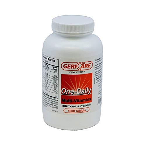 Geri-Care Multivitamin Supplement Tablet, 501-10-GCP - Bottle of 1000
