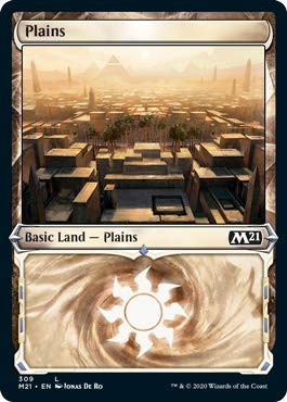 Magic: The Gathering - Plains (309) - Showcase - Core Set 2021