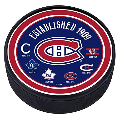 Montreal Canadiens 3D Textured Heritage Souvenir Hockey Puck